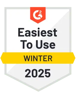 G2 — Easiest To Use, Winter 2025